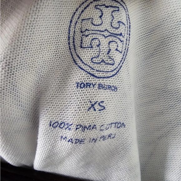 Tory Burch Dress Women XS Kaley White Blue Ellora  Sleeveless Layered  Excellent - Picture 8 of 9